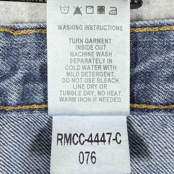 Cinch Green Label Jeans Mens 30x36 Blue Relaxed Tapered Fit Light Wash Denim - Picture 7 of 13